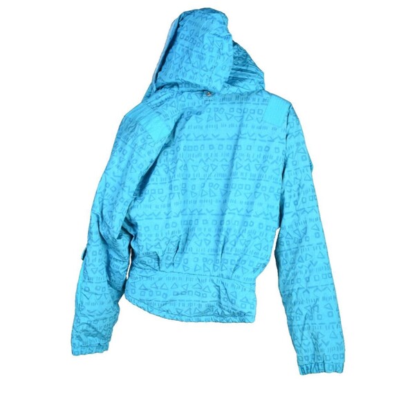 Womens Vtg Nils Turquoise Parka Winter Ski Water Resitstant Jacket Coat Size 8 - Picture 3 of 5
